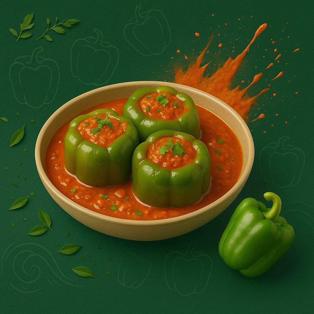 Stuffed Capsicum Curry
