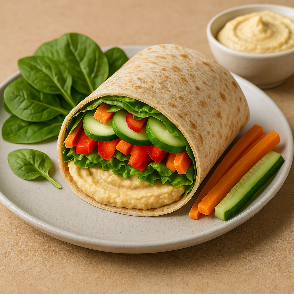 Hummus Veggie Wrap