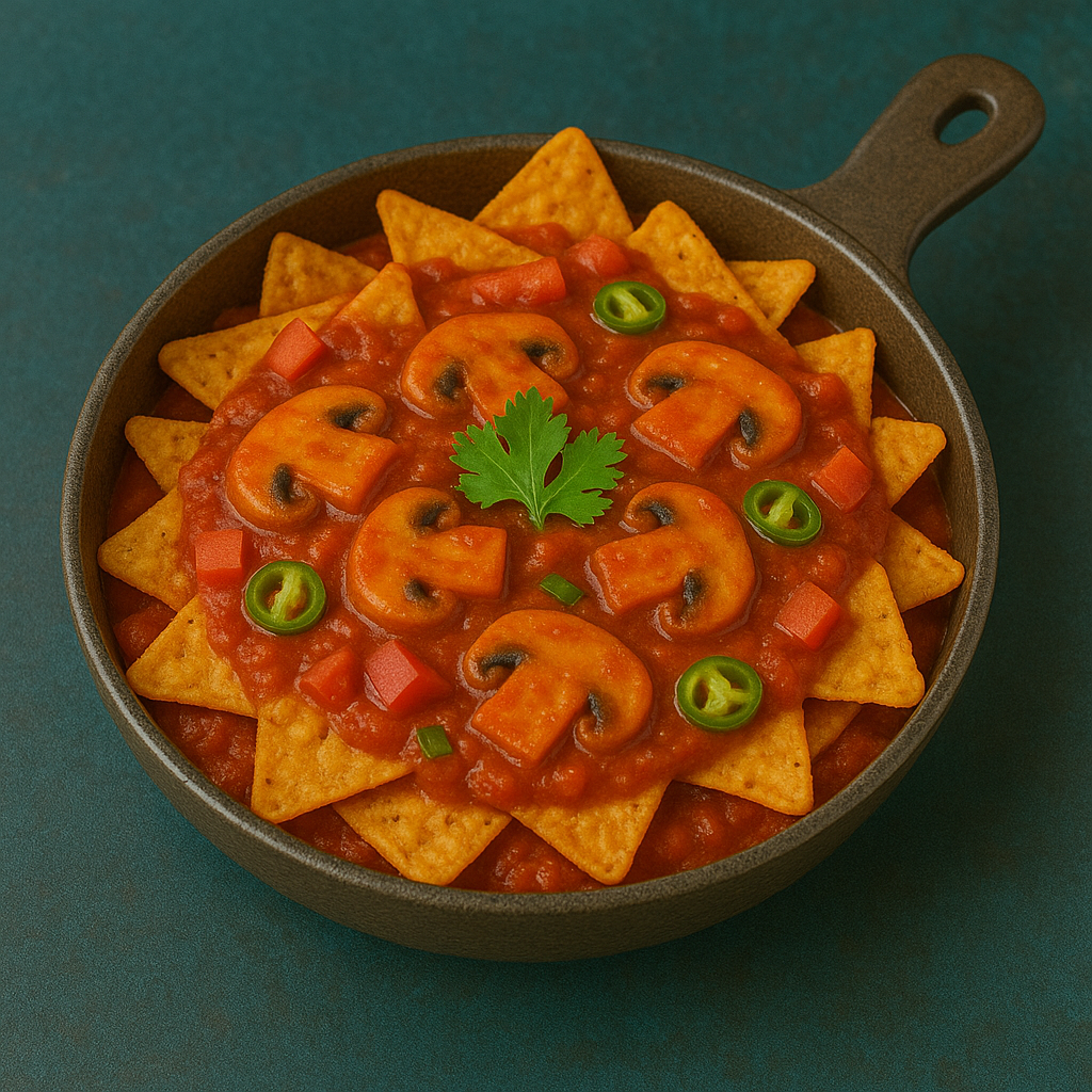 Red Gravy Nachos (Fusion Style)