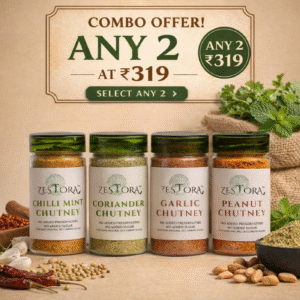 Zestora Chutney Combo - pick any 2 at 319